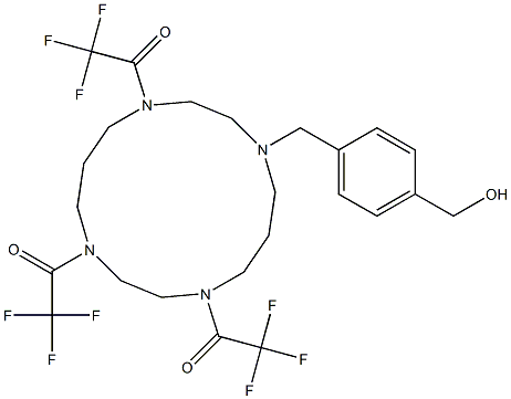 1,1',1''-(11-(4-(hydroxymethyl)benzyl)-1,4,8,11- tetraazacyclotetradecane-1,4,8-triyl)tris(2,2,2-trifluoroethan-1-one)