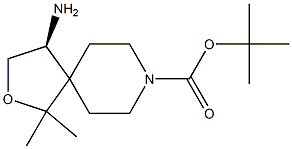 tert-butyl (S)-4-amino-1,1-dimethyl-2-oxa-8-azaspiro[4.5]decane-8-carboxylate Structural