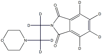 N-(2-Morpholinoethyl)-phthalimide-d8 Structural