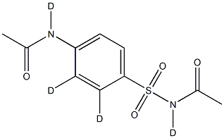 N1,N4-Diacetylsulfanilamide-d4 Structural