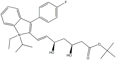 Fluvastatin N-Ethyl O-tert-Butyl Ester Structural