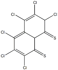 Hexachloronaphthalene-1,8-disulfide Structural