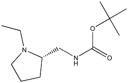 N-[[(2S)-1-Ethyl-2-pyrrolidinyl]methyl]carbamic Acid 1,1-Dimethylethyl Ester Structural