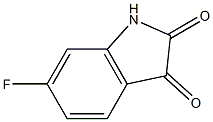 6-Fluoroindoline-2,3-dione Structural