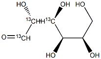 D-Glucose-1,2,3-13C3 Structural