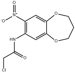 2-CHLORO-N-(8-NITRO-3,4-DIHYDRO-2H-1,5-BENZODIOXEPIN-7-YL)ACETAMIDE