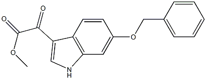 (6-Benzyloxy-1H-indol-3-yl)-oxo-acetic acid methyl ester Structural