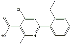 4-CHLORO-6-(2-ETHYL-PHENYL)-2-METHYL-NICOTINIC ACID