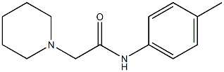 N-(4-methylphenyl)-2-piperidinoacetamide