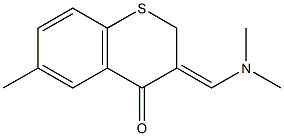 3-[(Z)-(dimethylamino)methylidene]-6-methyl-2H-thiochromen-4-one Structural