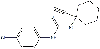 N-(4-chlorophenyl)-N'-(1-ethynylcyclohexyl)urea Structural