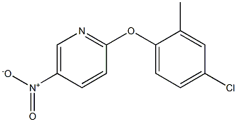 2-(4-chloro-2-methylphenoxy)-5-nitropyridine Structural