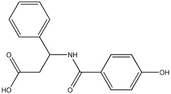 3-[(4-hydroxybenzoyl)amino]-3-phenylpropanoic acid Structural