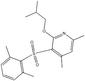 2,6-dimethylphenyl 2-isobutoxy-4,6-dimethyl-3-pyridinyl sulfone