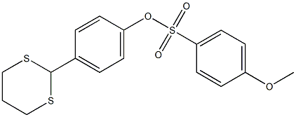 4-(1,3-dithian-2-yl)phenyl 4-methoxybenzenesulfonate Structural