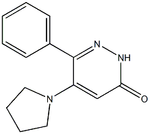 6-phenyl-5-(1-pyrrolidinyl)-3(2H)-pyridazinone