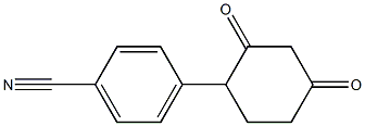 4-(2,4-dioxocyclohexyl)benzenecarbonitrile Structural