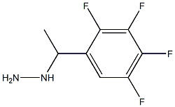 1-(1-(2,3,4,5-tetrafluorophenyl)ethyl)hydrazine Structural