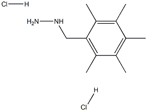 1-(2,3,4,5,6-pentamethylbenzyl)hydrazine dihydrochloride Structural