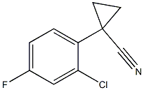 1-(2-chloro-4-fluorophenyl)cyclopropanecarbonitrile Structural