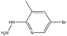 1-(5-bromo-3-methylpyridin-2-yl)hydrazine Structural