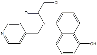 2-chloro-N-(1-hydroxynaphthalen-5-yl)-N-((pyridin-4-yl)methyl)acetamide