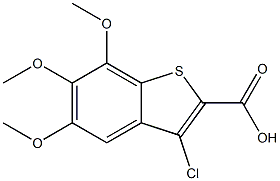 3-chloro-5,6,7-trimethoxybenzo[b]thiophene-2-carboxylic acid Structural