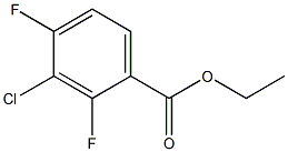 ethyl 3-chloro-2,4-difluorobenzoate Structural