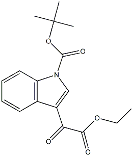 TERT-BUTYL 3-[ETHOXY(OXO)ACETYL]-1H-INDOLE-1-CARBOXYLATE Structural