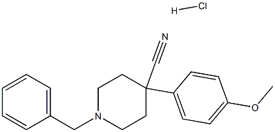 1-Benzyl-4-(4-Methoxyphenyl)Piperidine-4-Carbonitrile Hydrochloride Structural