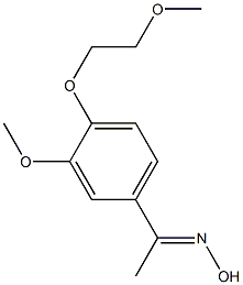 (1E)-1-[3-methoxy-4-(2-methoxyethoxy)phenyl]ethanone oxime Structural