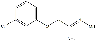 (1Z)-2-(3-chlorophenoxy)-N'-hydroxyethanimidamide Structural