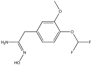 (1Z)-2-[4-(difluoromethoxy)-3-methoxyphenyl]-N'-hydroxyethanimidamide