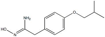 (1Z)-N'-hydroxy-2-(4-isobutoxyphenyl)ethanimidamide Structural