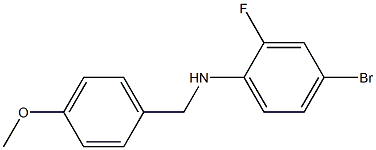 (4-bromo-2-fluorophenyl)(4-methoxyphenyl)methylamine Structural