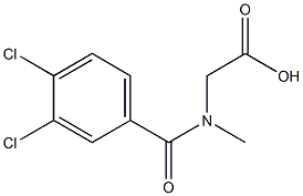 [(3,4-dichlorobenzoyl)(methyl)amino]acetic acid Structural