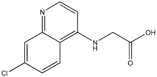 [(7-chloroquinolin-4-yl)amino]acetic acid Structural