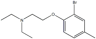 [2-(2-bromo-4-methylphenoxy)ethyl]diethylamine Structural