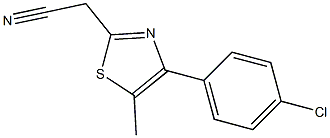 [4-(4-chlorophenyl)-5-methyl-1,3-thiazol-2-yl]acetonitrile