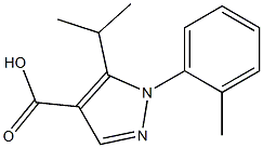 1-(2-methylphenyl)-5-(propan-2-yl)-1H-pyrazole-4-carboxylic acid