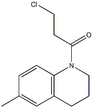 1-(3-chloropropanoyl)-6-methyl-1,2,3,4-tetrahydroquinoline Structural