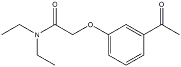 2-(3-acetylphenoxy)-N,N-diethylacetamide