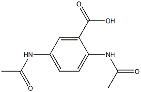 2,5-diacetamidobenzoic acid Structural