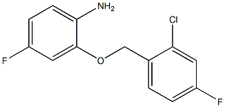 2-[(2-chloro-4-fluorophenyl)methoxy]-4-fluoroaniline Structural