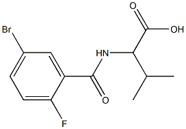 2-[(5-bromo-2-fluorobenzoyl)amino]-3-methylbutanoic acid