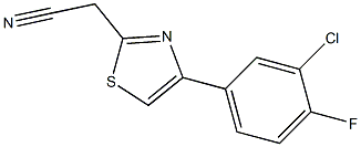 2-[4-(3-chloro-4-fluorophenyl)-1,3-thiazol-2-yl]acetonitrile