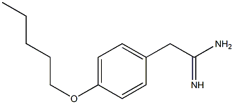 2-[4-(pentyloxy)phenyl]ethanimidamide Structural