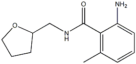 2-amino-6-methyl-N-(tetrahydrofuran-2-ylmethyl)benzamide Structural