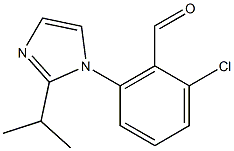 2-chloro-6-[2-(propan-2-yl)-1H-imidazol-1-yl]benzaldehyde Structural