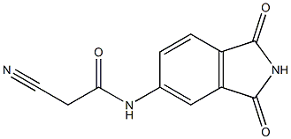 2-cyano-N-(1,3-dioxo-2,3-dihydro-1H-isoindol-5-yl)acetamide Structural